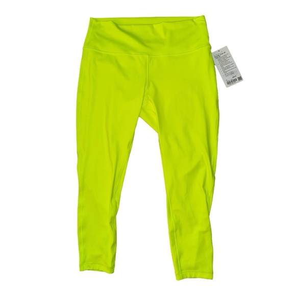 Lululemon Wunder Under High-Rise Tight 25", Highlight Yellow, Size 14 - Picture 4 of 10